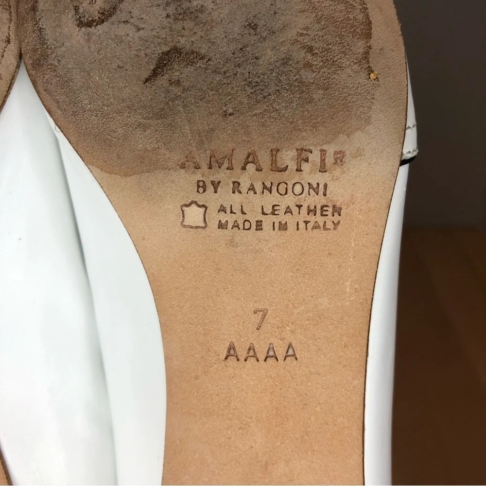 Amalfi by Rangoni Leather Pumps Made in Italy/Size 7AAAA - Picture 12 of 15